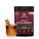 Ancient Nutrition Multi Collagen Complex 249g front view with cinnamon flavour