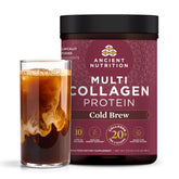 Ancient Nutrition Multi Collagen Protein Powder Cold Brew front view