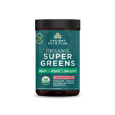 Ancient Nutrition Organic SuperGreens Powder 250g tub front view
