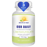 AND GIVE US TODAY OUR DAILY Methylfolate capsule front view