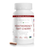 Anew Vita Tart Cherry Supplement front view with capsule bottle