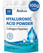 Arofum Hyaluronic Acid Powder 100g front view packaging