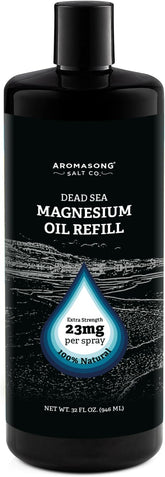 Aromasong Magnesium Spray for Feet front view with 23mg label