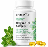 AROMAVITA Oregano Oil Softgels front view packaging