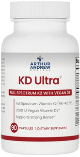 Arthur Andrew Medical KD Ultra Vitamin D3 and K2 supplement bottle front view