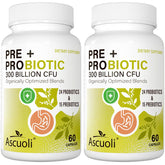 Ascuoli Probiotics 3 in 1 Supplement bottle front view