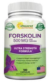 aSquared Nutrition Forskolin 500mg fat burner front view