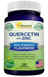 aSquared Nutrition Quercetin Supplement 120 capsules front view