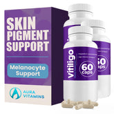 AURA VITAMINS Vitiligo Capsules 90 count front view