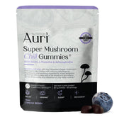 Auri Super Mushroom Chill Gummies front view packaging
