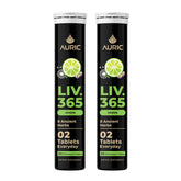 Auric Milk Thistle Effervescent Tablets front view with packaging