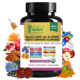 AyBet Black Seed Oil & Honey Gummies front view