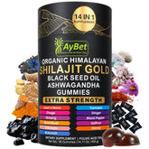 AyBet Organic Himalayan Shilajit Gold Gummies front view