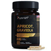 Ayorish Apricot Graviola Capsules bottle front view