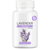 b Lavender Capsules 100% Organic front view