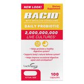 BACID Probiotic Caplets 100 Count front view