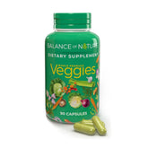 Balance of Nature Veggies Supplement front view with packaging