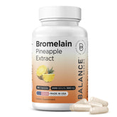 Balancebreens Bromelain 500mg supplement bottle front view
