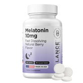 Balancebreens Melatonin 10mg tablets front view with packaging