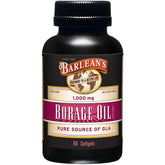 Barlean's Borage Oil Softgels 200mg GLA 1000mg front view