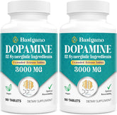 Basigano Dopamine Supplements front view with 12 ingredients