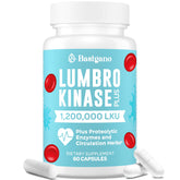 Basigano Lumbrokinase Multi-Enzyme Supplement 120mg front view