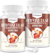 Basigano Red Vine Leaf & Horse Chestnut Extract Capsules front view