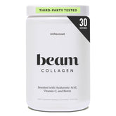 Beam Collagen Powder front view with packaging details