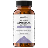 BeautiBe Adrenal Support Supplement 60 Capsules front view