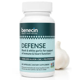 Benecin Garlic Supplement 1500 mcg capsules front view