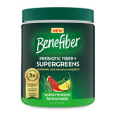 Benefiber Prebiotic Fiber + Supergreens 250g tub front view