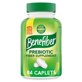 Benefiber Prebiotic Fiber Supplement Caplets 84 count bottle front view