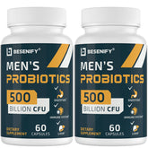 Besenify Probiotics for Men's a daily routine 500 Billion CFUs front view