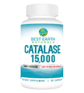 Best Earth Naturals Catalase 15,000 IU supplement front view