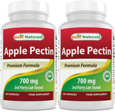 Best Naturals Apple Pectin 700mg capsules bottle front view