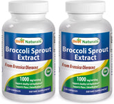 Best Naturals Broccoli Sprout Extract Capsules 1000mg bottle front view