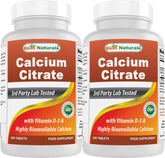 Best Naturals Calcium Citrate 240 Tablets front view