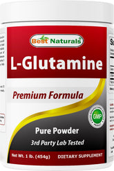 Best Naturals L-Glutamine Powder 454g front view