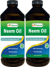 Best Naturals Neem Oil 100% Cold Pressed 454g front view