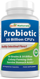 Best Naturals Probiotic Acidophilus 120 Vegetarian Capsules front view