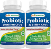 Best Naturals Probiotic Acidophilus 120 vegetarian capsules front view