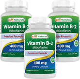 Best Naturals Vitamin B2 Capsules front view with label