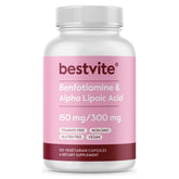 BESTVITE Benfotiamine with Alpha Lipoic Acid capsule bottle front view