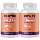 BESTVITE L-Arginine 1000mg supplement front view