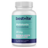 BESTVITE Melatonin 20mg 120 Veg Capsules front view