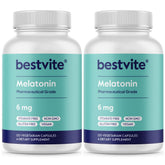 BESTVITE Melatonin 6mg capsules front view