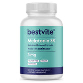 BESTVITE Melatonin SR 3mg Sleep Supplement front view