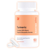 Bettervits Turmeric Curcumin Complex 1000mg capsules front view