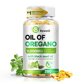 BEWORD Oregano Oil & Black Seed Oil Capsules front view