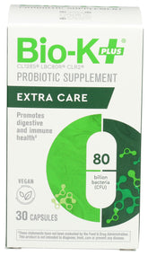 Bio-K Plus Probiotic Capsules 80 Billion CFU front view